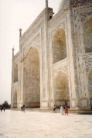 The front of the Taj