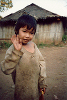 A deaf girl from the Meo tribe